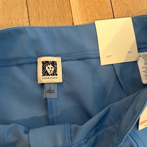 Anne Klein Light blue Trousers w/ golden accents Brand new w/ tag Size 2 - Picture 6 of 12